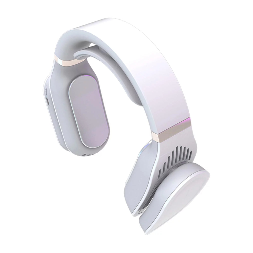 Portable Hanging Cooling Heater Air Conditioner Wearable Neck White A775614