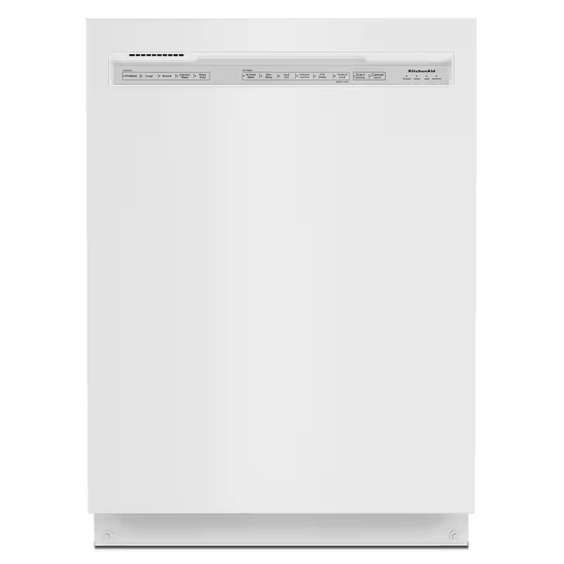 White Front Control Tall Tub Dishwasher with Third Level Rack R2575
