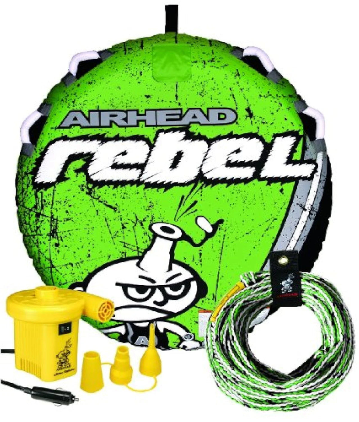 1 Rider Towable Tube with Rope & Pump Y876298