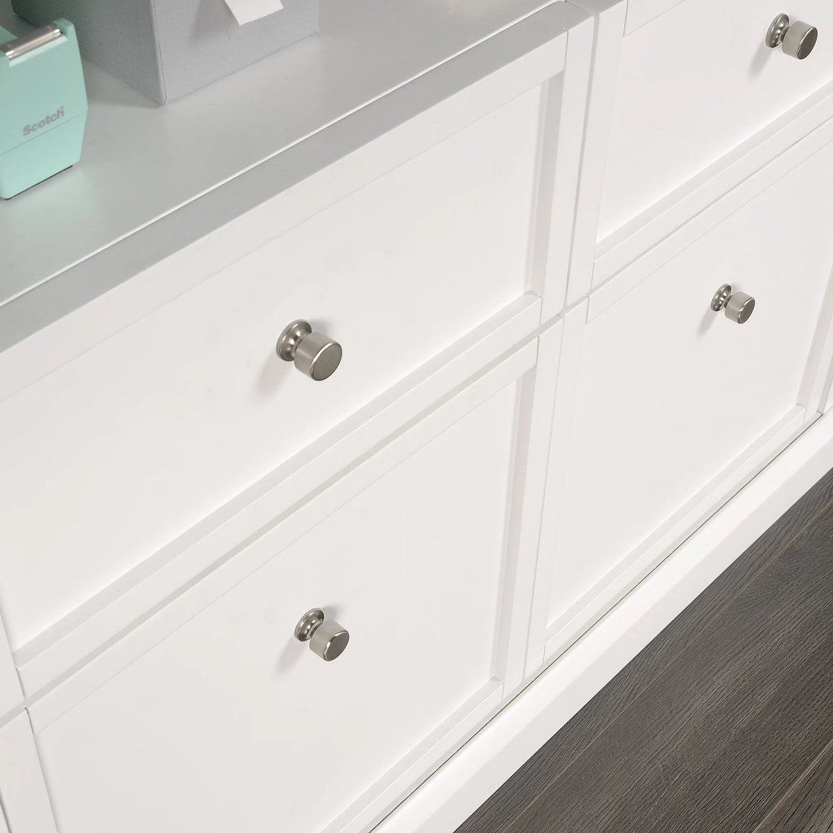 4 Drawer White Storage Cabinet I32879
