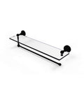 Matte Black Paper Towel Holder with Glass Shelf Z9247