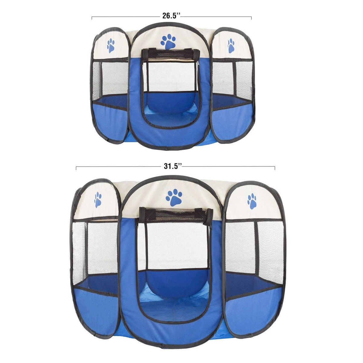 Pop-Up Pet Playpen with Carrying Case Blue O442355
