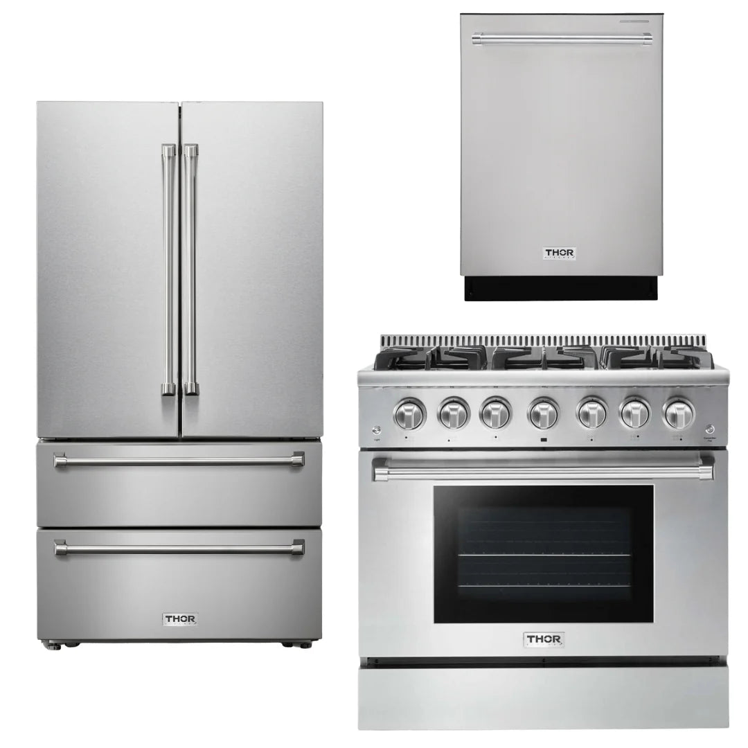 36 Gas Range Refrigerator Dishwasher E832675